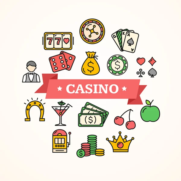 Casino Concept. Vector — Stockvector