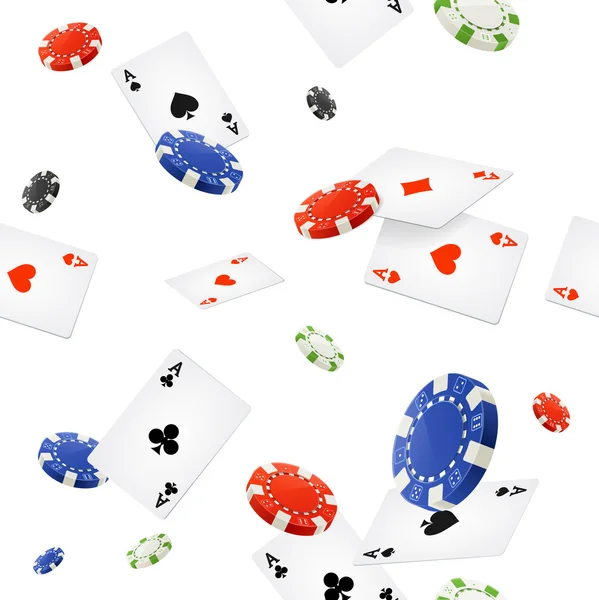 Casino Background Seamless. Vetor — Vetor de Stock