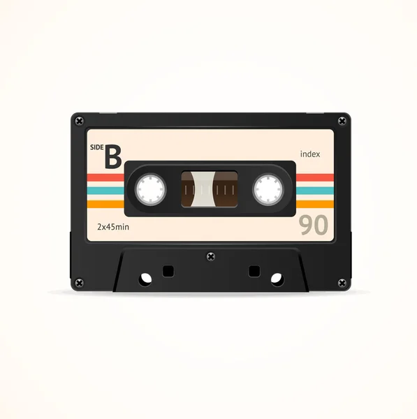 Cassette de cinta vieja. Vector de — Archivo Imágenes Vectoriales