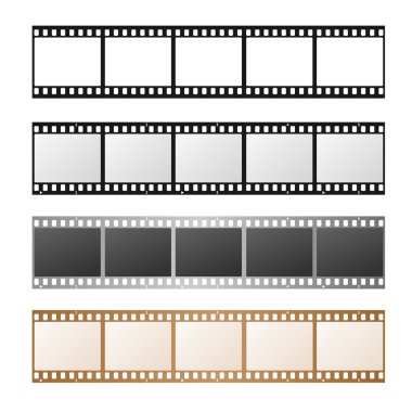 Film şeridi seti. Vektör