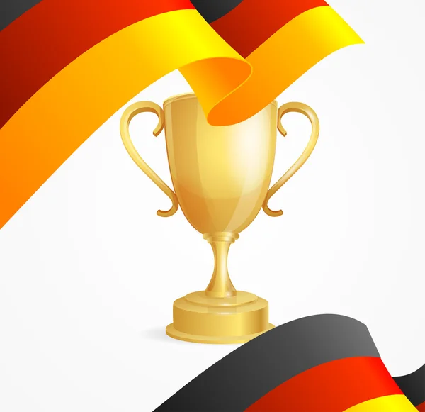 Almanya kazanan Kupası kavramı. Vektör — Stok Vektör