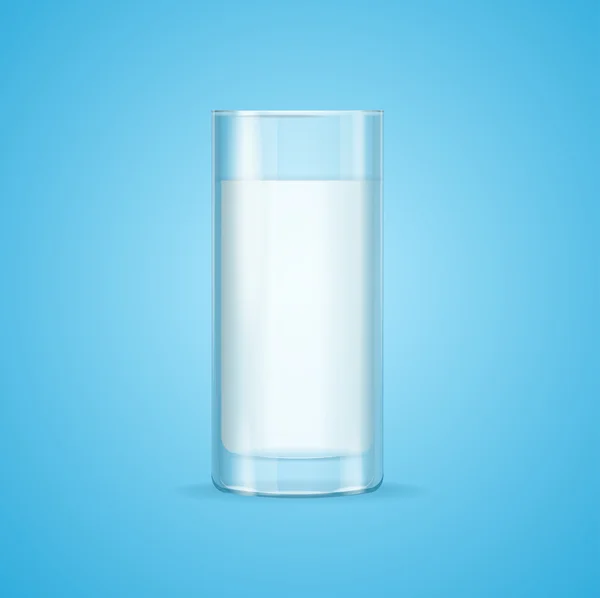 Gerçekçi süt cam. Vektör — Stok Vektör