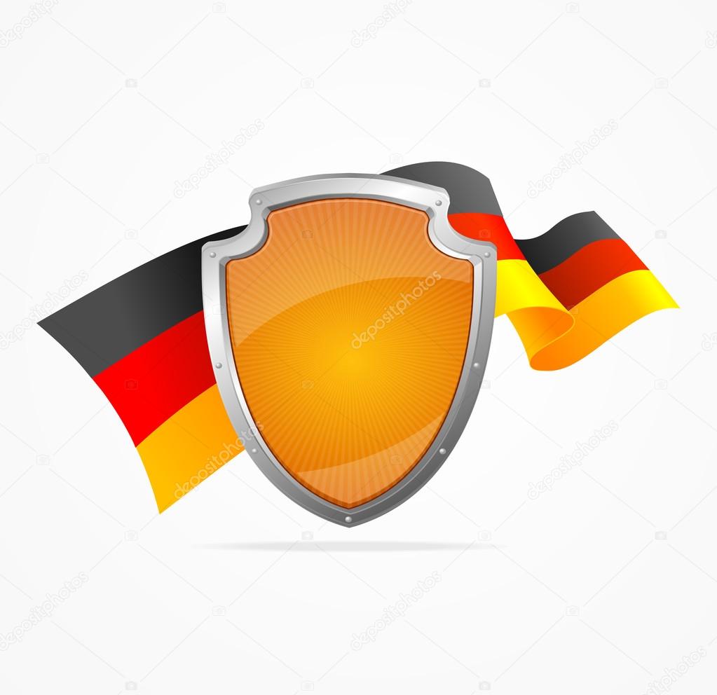 Vector: escudo bandera alemana | Alemania bandera y escudo ...