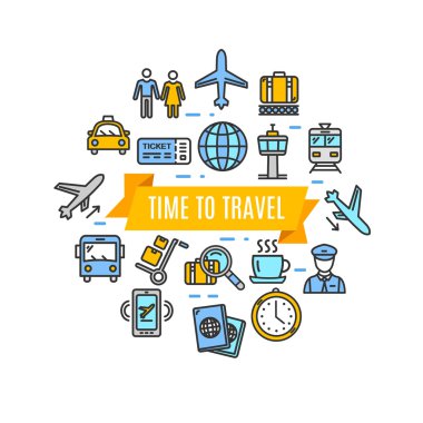 Havaalanı kavramı. Vektör