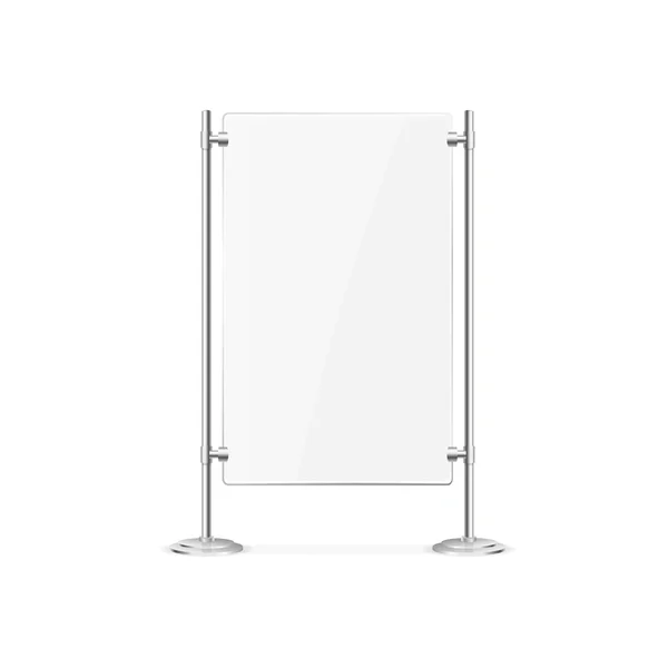 Glass Screen Banner. Vector — Stock Vector