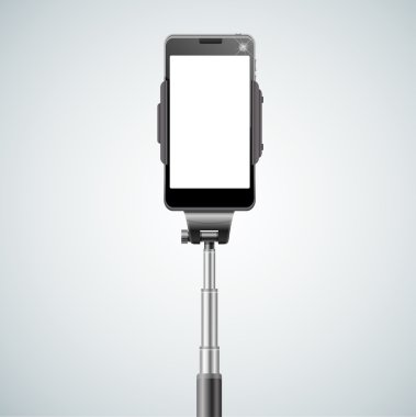 Monopod Selfie açık. Vektör