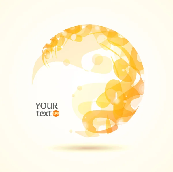 Abstract Sphere Orange. Vector — Stock Vector