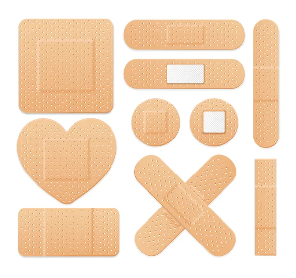 Aid Band Plaster Strips Set. Vector Stock Vector by ©mouse_md