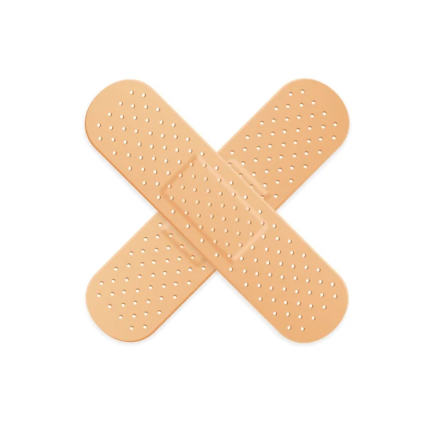 Steun Band gips Strip medische Patch. Vector — Stockvector