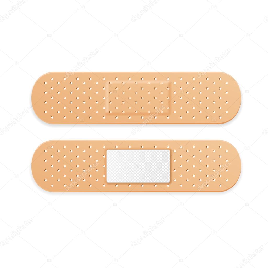 Aid Band Plaster Strips Set. Vector