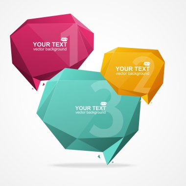 Vektör infographics seçenekleri 1 2 3 banner