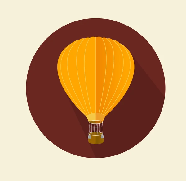 Vector air ballon icon flat — Stock Vector