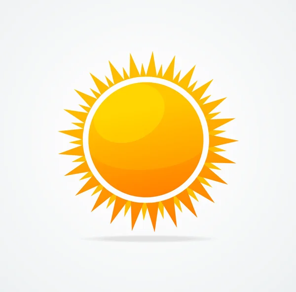 Vektor-Set der glänzenden Sonne — Stockvektor