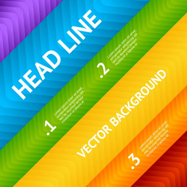 Abstracte flyer tekstvak met regenboog achtergrond — Stockvector