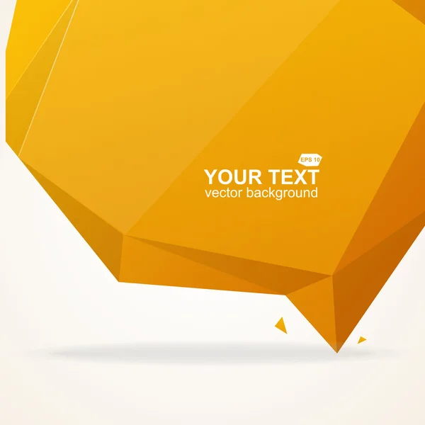 Vecteur abstrait de forme polygonale origami — Image vectorielle