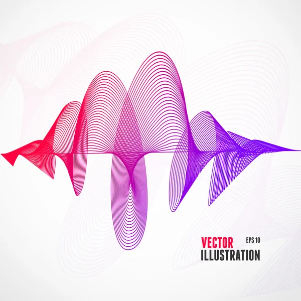 Vector abstract colorful wave — Stock Vector