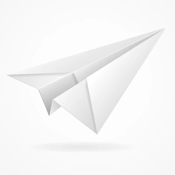 Illustration of origami paper airplane — Stock Vector © Slashman 13219032