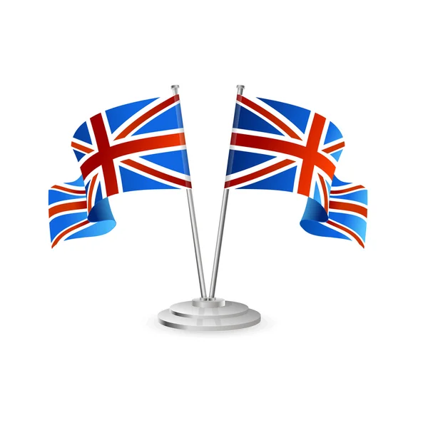 İzole İngiltere'de vektör masa bayrağı — Stok Vektör