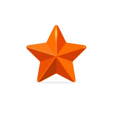 Kırmızı vektör yıldız