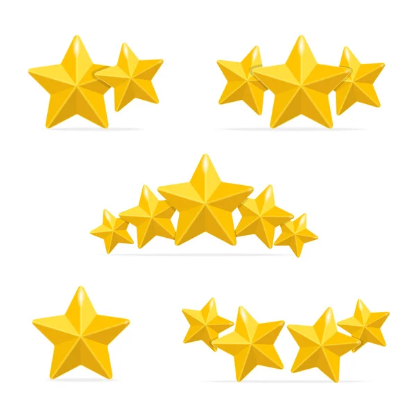 Векторный рейтинг звёзд отелей — стоковый вектор