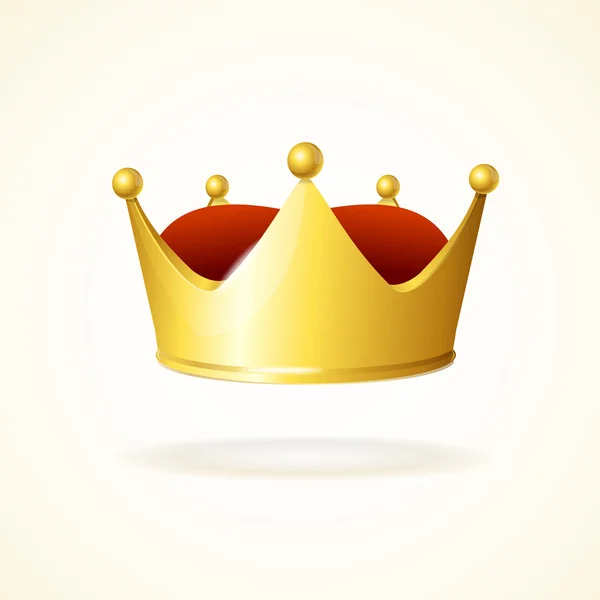 Vector golden crown — Stock Vector