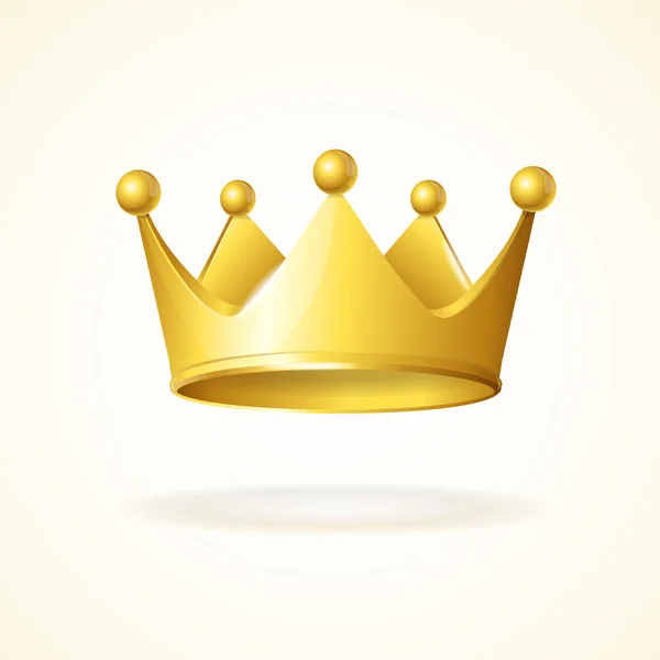 Vector golden crown — Stock Vector