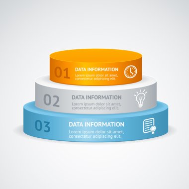 Vektör infografic podyum
