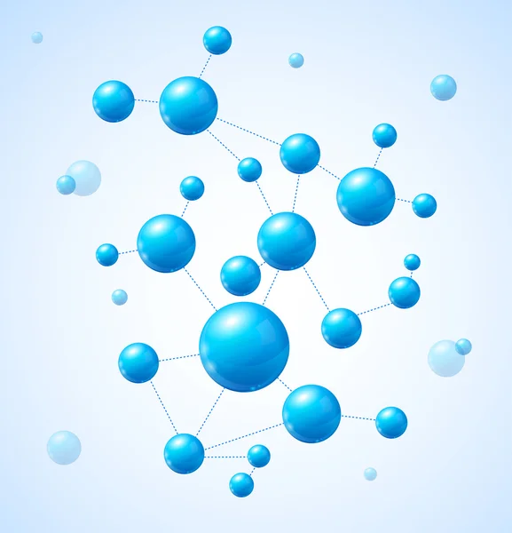 Векторні ілюстрації молекули — стоковий вектор