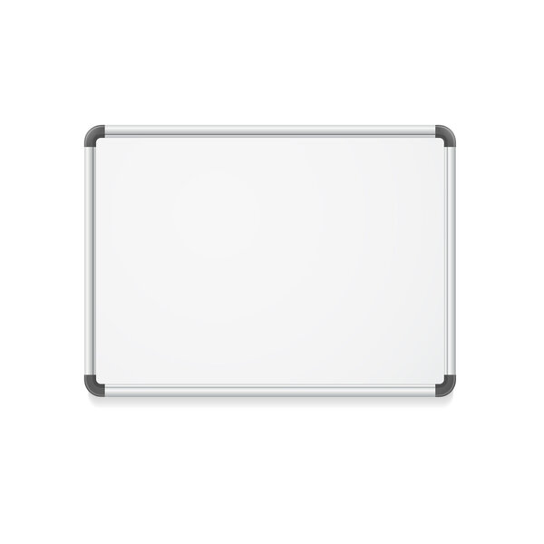 Vector empty whiteboard
