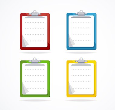 Vektör pano simge seti. Düz tasarım