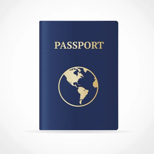 Vector passport. Platt Design — Stock vektor