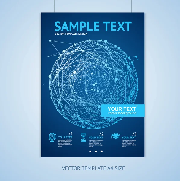 Vector abstracte gebied brochure ontwerpsjablonen — Stockvector