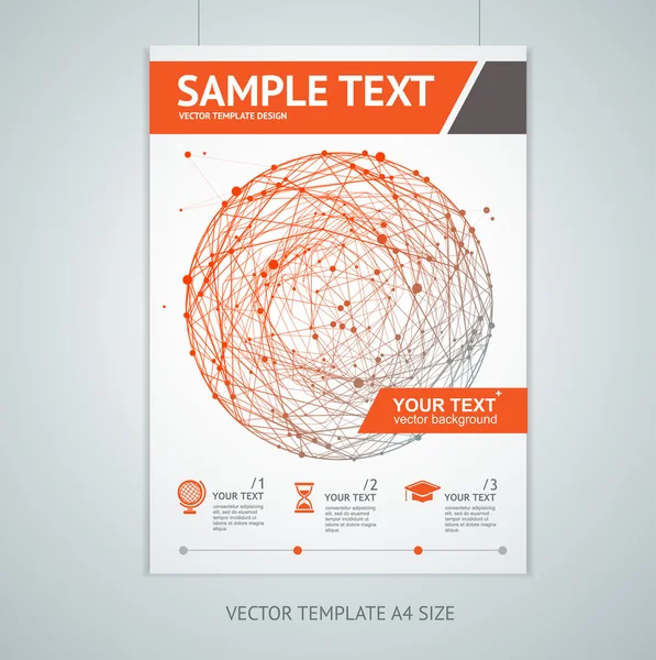Vector abstracte gebied brochure ontwerpsjablonen — Stockvector