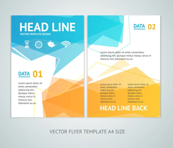 Vektör geometrik kabarcık konuşma broşür afiş tasarım şablonları Vektör Grafikler