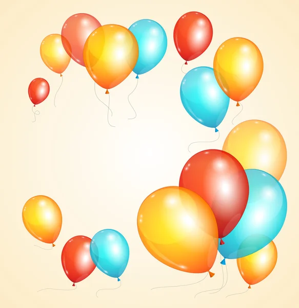 Carte de ballon vectoriel — Image vectorielle