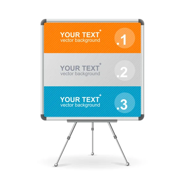 ベクトル カラフルなボードです。オプションのバナー — ストックベクタ
