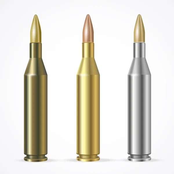 Vector Rifle Bullet Set — Wektor stockowy