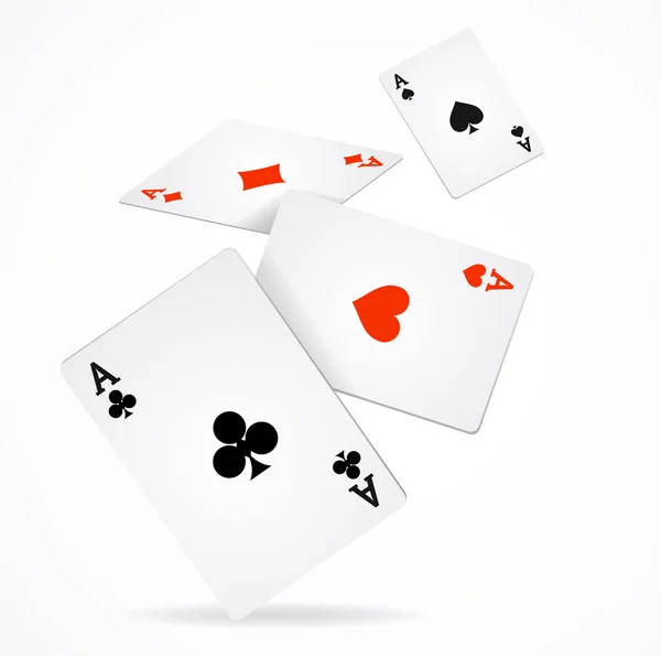 Vector Playing Poker Cards Poster — Wektor stockowy