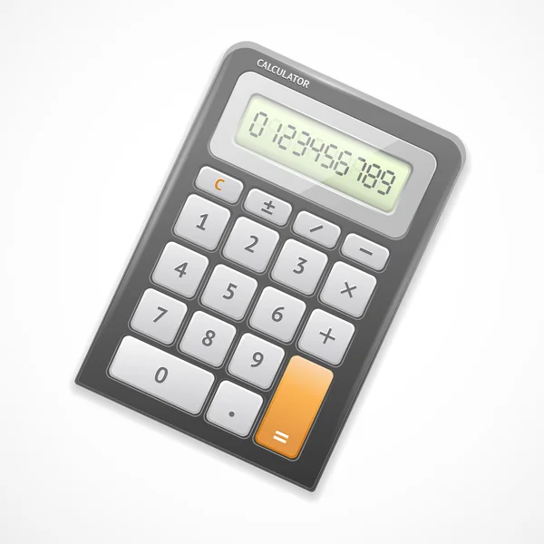 Calculatrice vectorielle noire — Image vectorielle