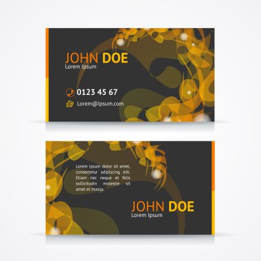 Vektör soyut geometrik kartvizit şablonu