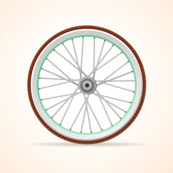 Велосипедное винтажное колесо — стоковый вектор