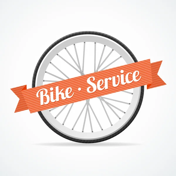 Tarjeta de servicio de bicicleta vectorial — Vector de stock