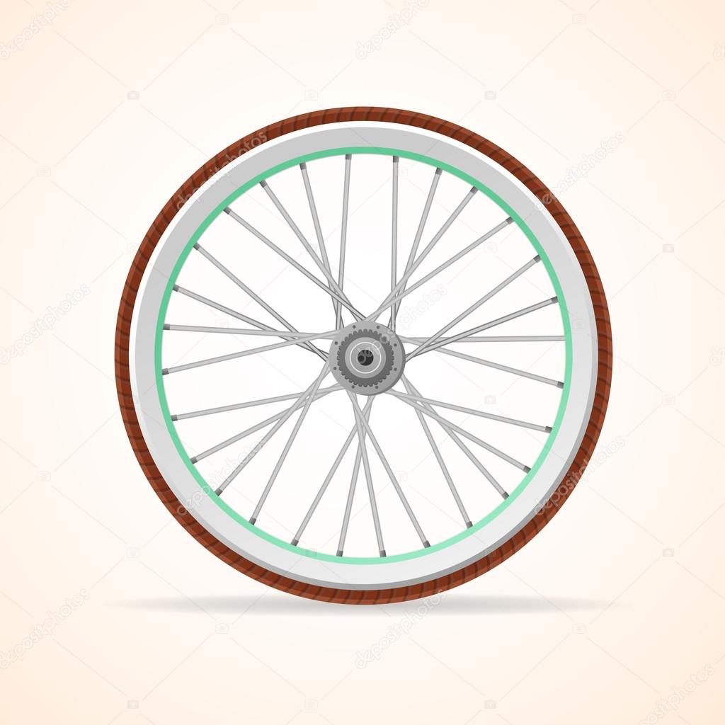 Vector Bicycle vintage wheel