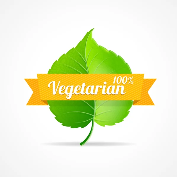 Vektorveganes Label — Stockvektor