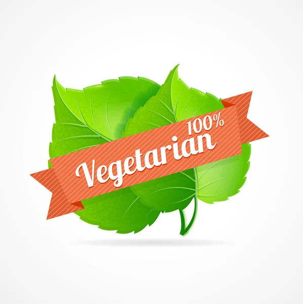 Vektorveganes Label — Stockvektor