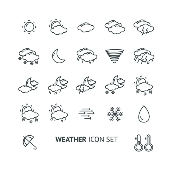 Esquema vectorial icono del tiempo blanco y negro — Vector de stock