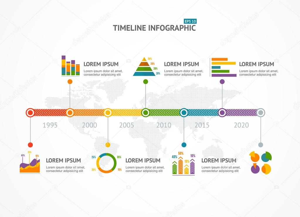 Timeline Infographic. Vector