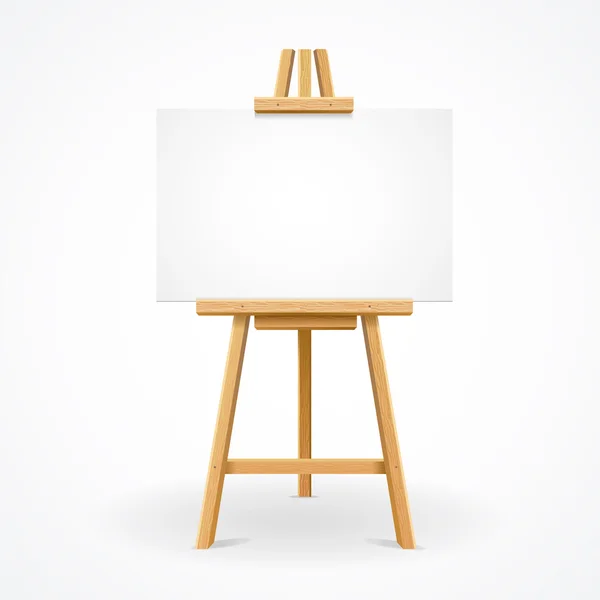 Wooden easel template. Vector — Stock Vector