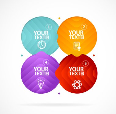 Seçenek afiş Infographic kavramı boş. Vektör