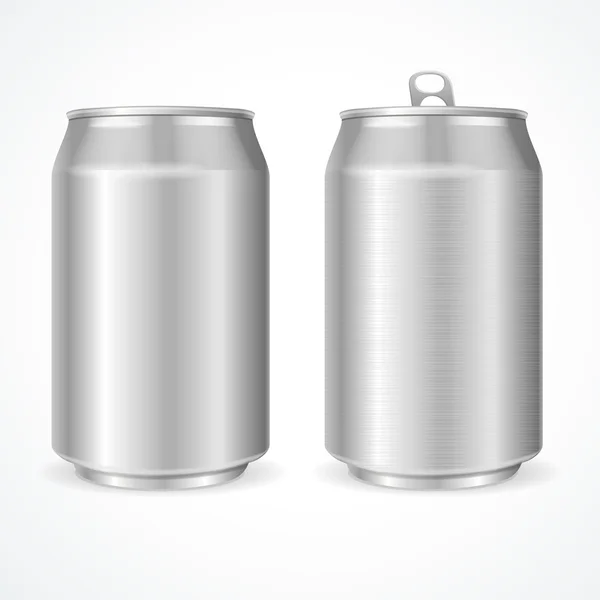 Aluminum Cans. Vector — Stock Vector